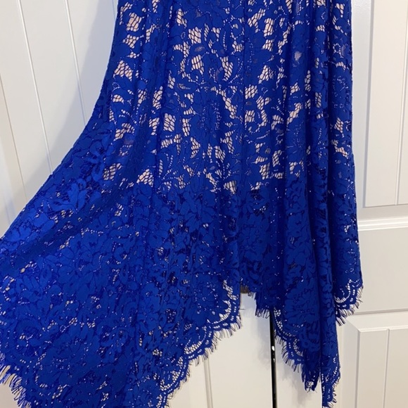 Lulus One Wish Royal Blue Lace Midi Dress - Picture 9 of 11